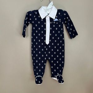 Koala Baby Boutique- Anchor footed one piece outfit- Newborn- boys.